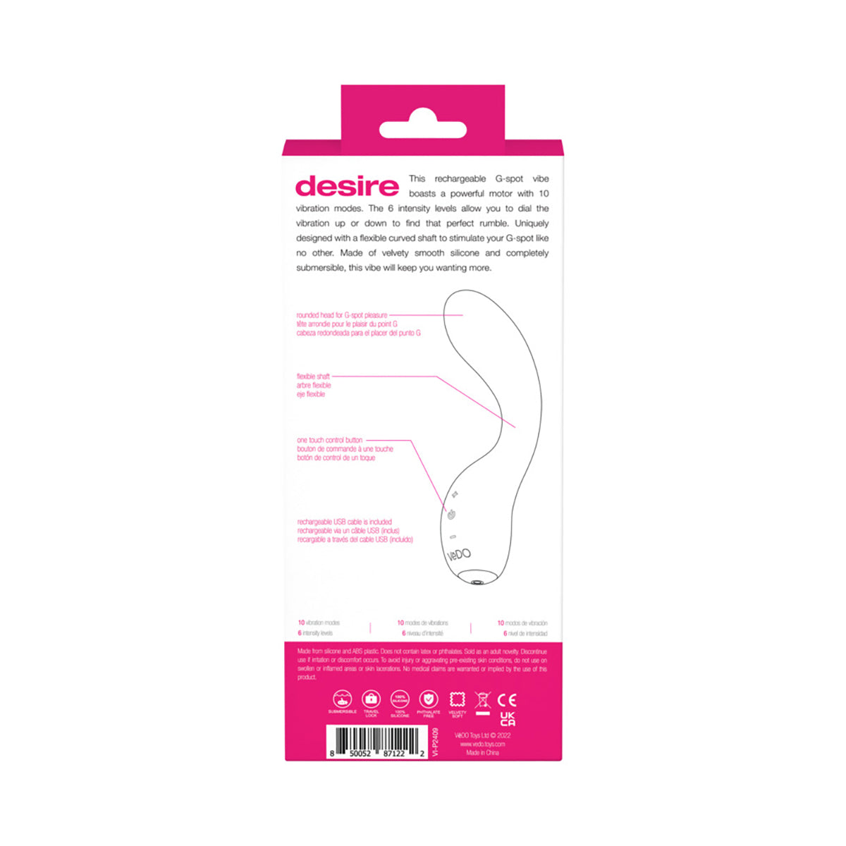 VeDO Desire Rechargeable Gspot Vibe