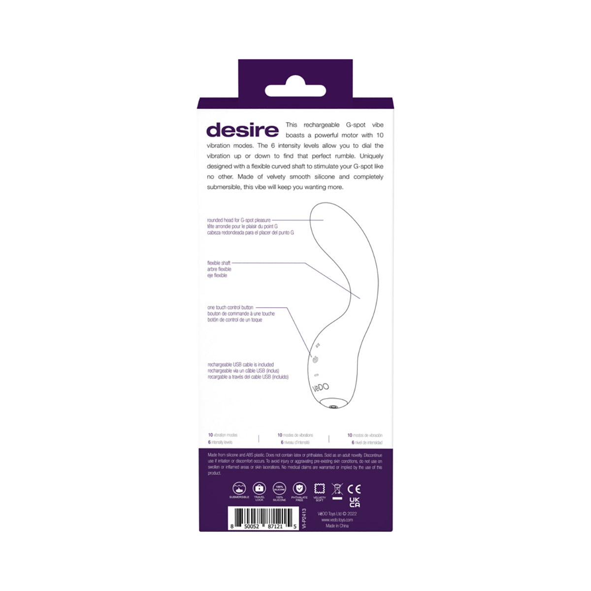 VeDO Desire Rechargeable Gspot Vibe